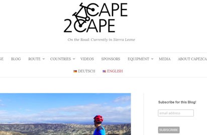 Fabian and Adrian cycled from the North Cape of Norway all the way down the western coast of Africa to Cape Town, South Africa.