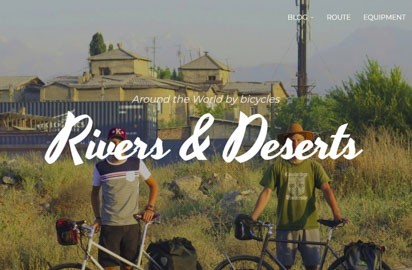 Two friends from Finland who cycled around the world.