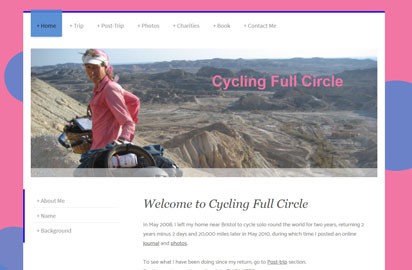 On her 50th birthday, she announced that she was going to cycle around the world. A year later, she set off.