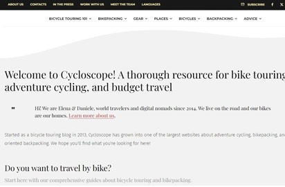 They've been world travelers and digital nomads since 2014, and their site also contains numerous resource articles.