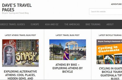 He cycled from England to South Africa and from Alaska to Argentina. His site is also full of bike touring tips.