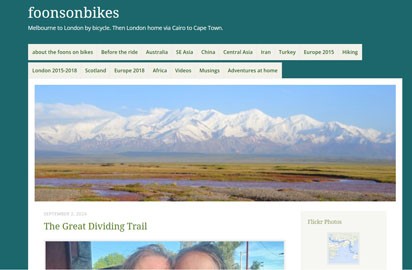 Melbourne to London by bicycle. Then London via Cairo to Cape Town.