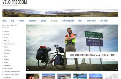 A well-written blog on riding from North America to South America.