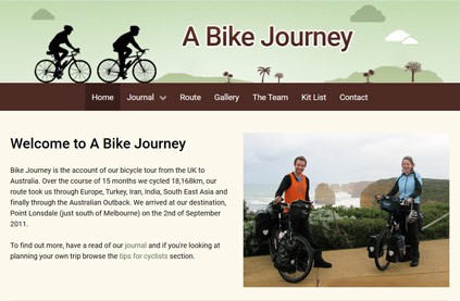 If you're interested in cycling from Europe to Australia, then check this website out.