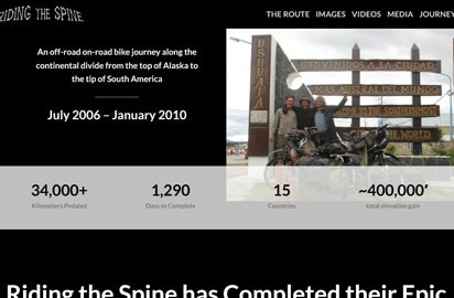 In 2006, they rode from Alaska to Argentina via the dirt roads and trails that criss-cross the continental divide.