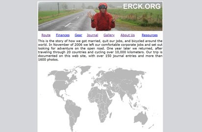 After reading the book Miles from Nowhere, they decided to take a year off and go cycling through Europe and Southeast Asia.