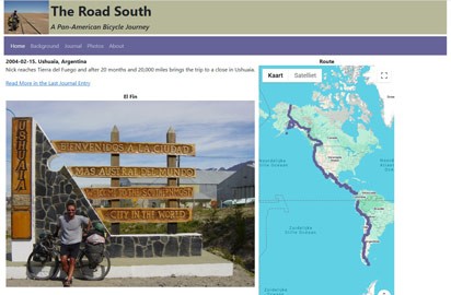 Solo cyclist doing the classic Alaska to Argentina route.