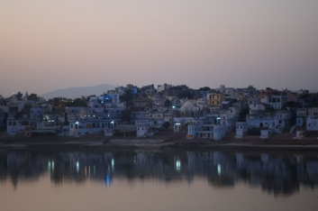 An evening view over Pushkar.