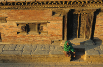 An ancient building in Bhaktapur.